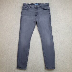 7 For All Mankind Jeans Womens 31 B(Air) The High Waist‎ Ankle Skinny Gray Wash